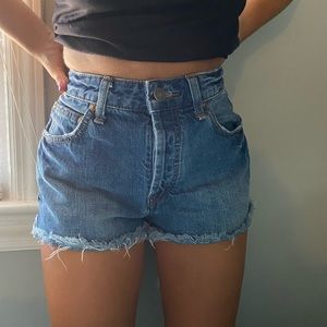 free people jean shorts